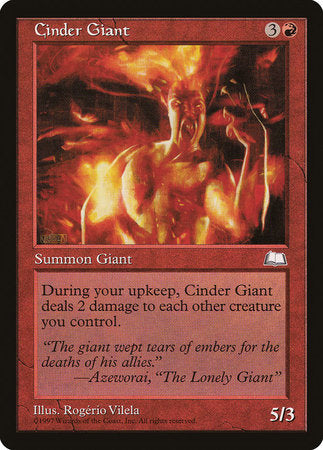 Cinder Giant [Weatherlight] | North Game Den
