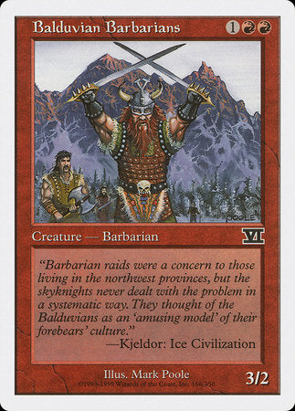 Balduvian Barbarians [Classic Sixth Edition] | North Game Den