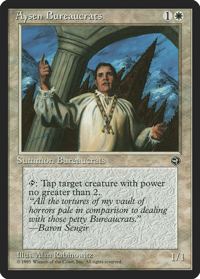 Aysen Bureaucrats (Baron Sengir Flavor Text) [Homelands] | North Game Den