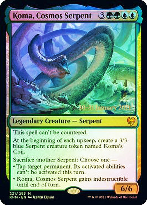 Koma, Cosmos Serpent  [Kaldheim Prerelease Promos] | North Game Den