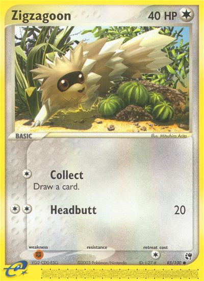 Zigzagoon (85/100) [EX: Sandstorm] | North Game Den