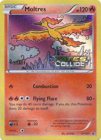 Moltres (XY127) (Staff) [XY: Black Star Promos] | North Game Den