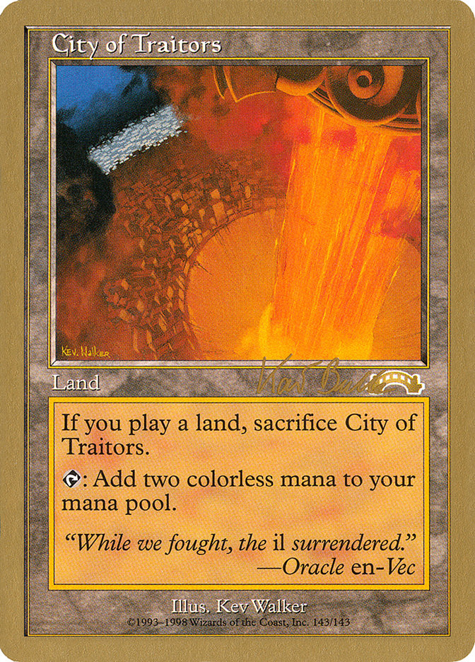 City of Traitors (Kai Budde) [World Championship Decks 1999] | North Game Den
