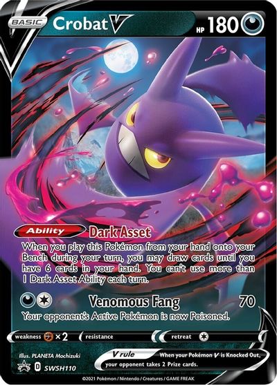 Crobat V (SWSH110) [Sword & Shield: Black Star Promos] | North Game Den