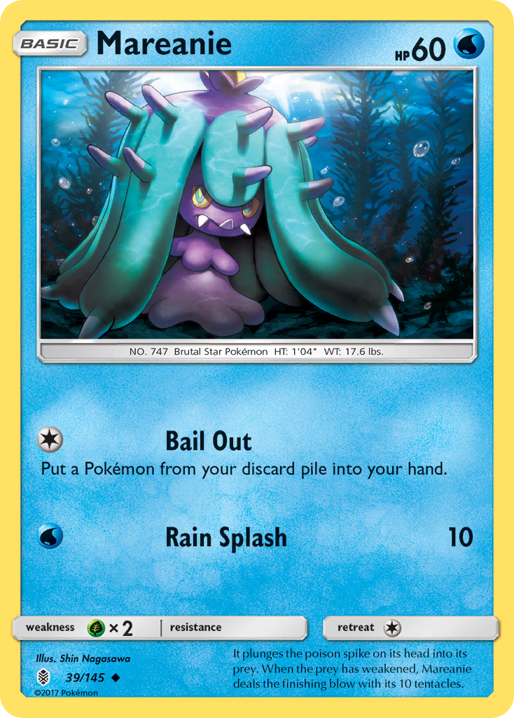 Mareanie (39/145) [Sun & Moon: Guardians Rising] | North Game Den