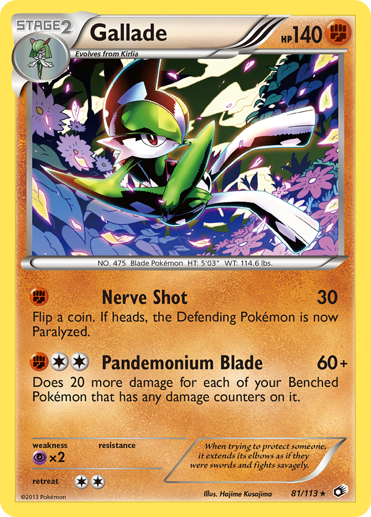Gallade (81/113) [Black & White: Legendary Treasures] | North Game Den