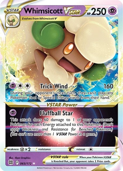 Whimsicott VSTAR (065/172) [Sword & Shield: Brilliant Stars] | North Game Den