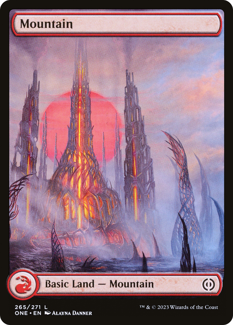 Mountain (265) (Full-Art) [Phyrexia: All Will Be One] | North Game Den
