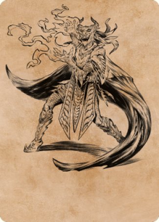 Livaan, Cultist of Tiamat Art Card [Commander Legends: Battle for Baldur's Gate Art Series] | North Game Den