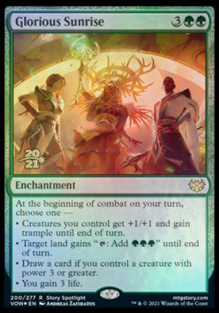 Glorious Sunrise [Innistrad: Crimson Vow Prerelease Promos] | North Game Den