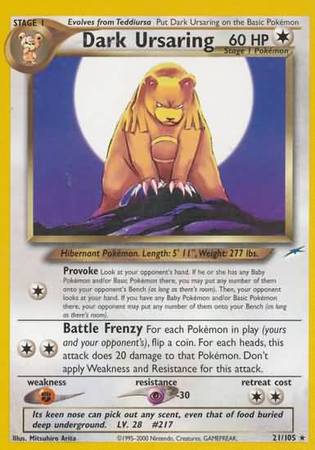 Dark Ursaring (21/105) [Neo Destiny Unlimited] | North Game Den