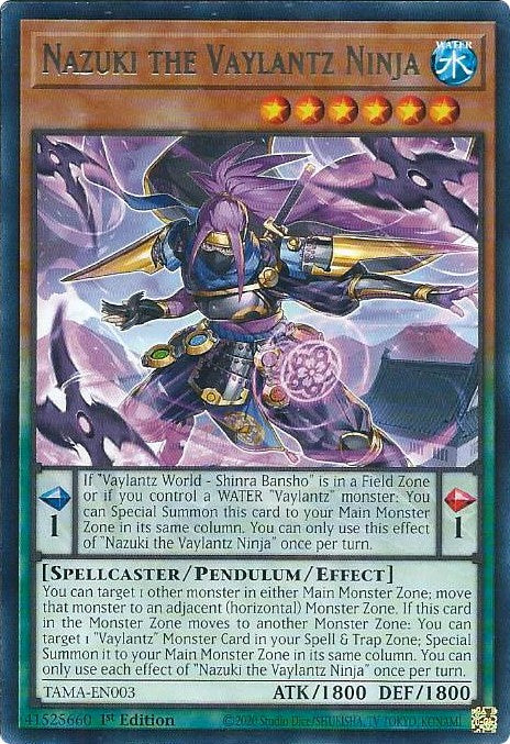 Nazuki the Vaylantz Ninja [TAMA-EN003] Rare | North Game Den