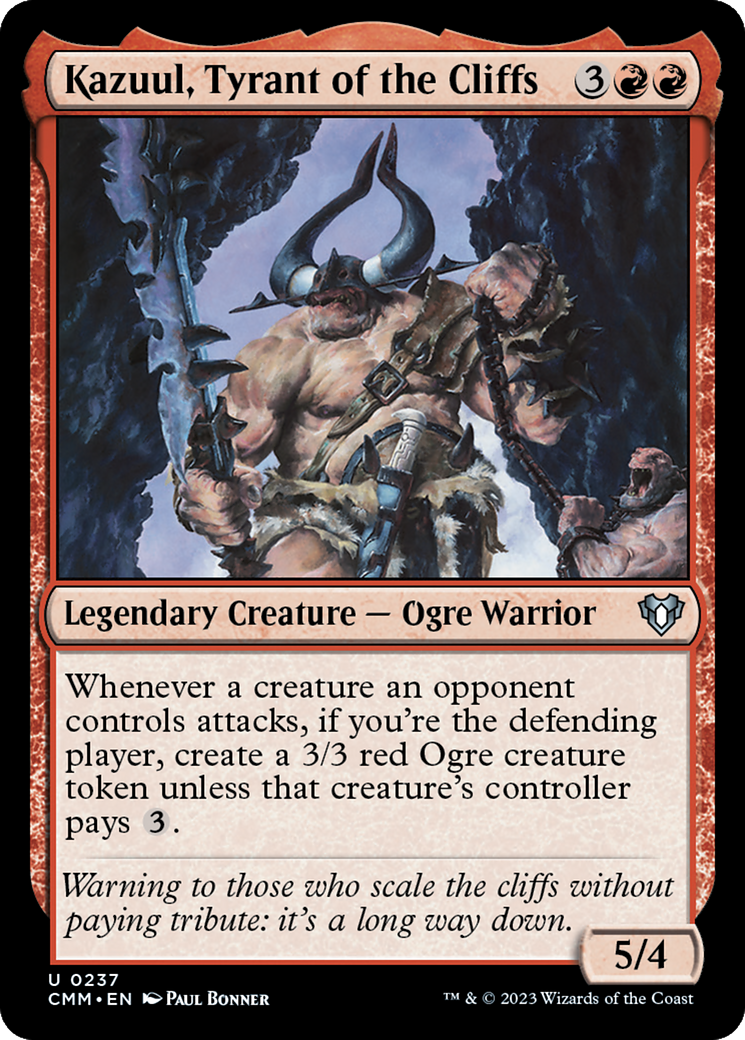 Kazuul, Tyrant of the Cliffs [Commander Masters] | North Game Den