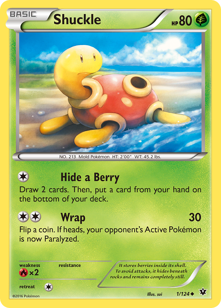 Shuckle (1/124) [XY: Fates Collide] | North Game Den