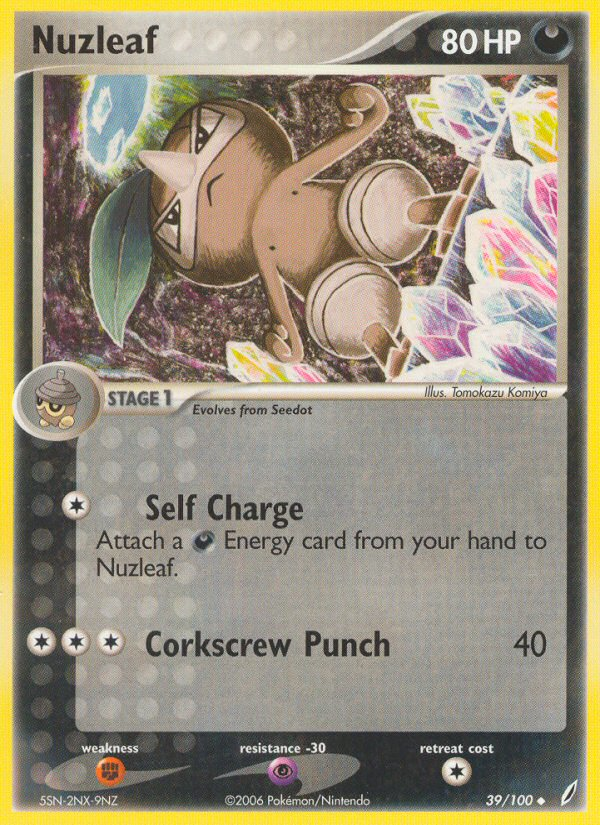 Nuzleaf (39/100) [EX: Crystal Guardians] | North Game Den