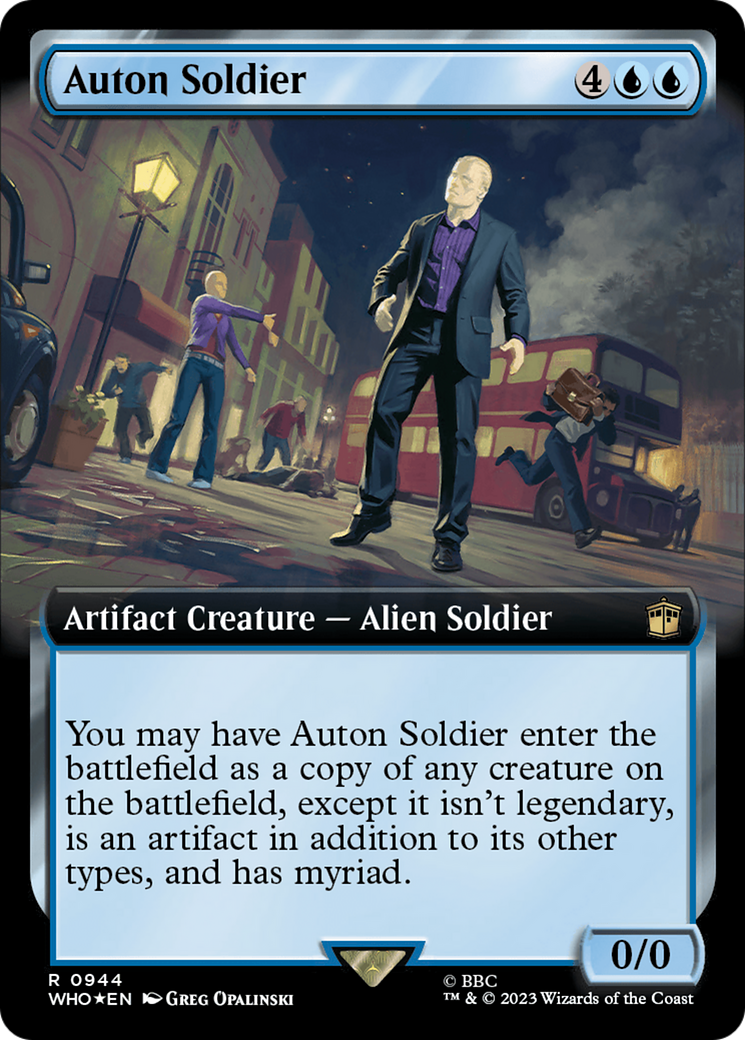 Auton Soldier (Extended Art) (Surge Foil) [Doctor Who] | North Game Den