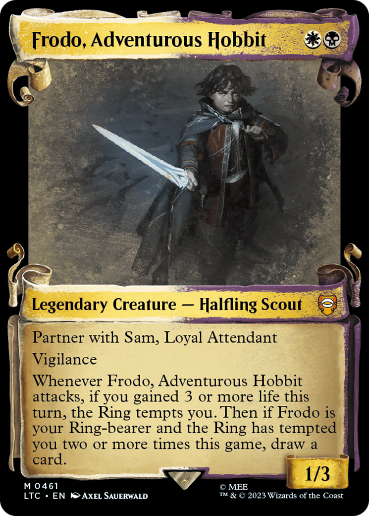 Frodo, Adventurous Hobbit [The Lord of the Rings: Tales of Middle-Earth Commander Showcase Scrolls] | North Game Den