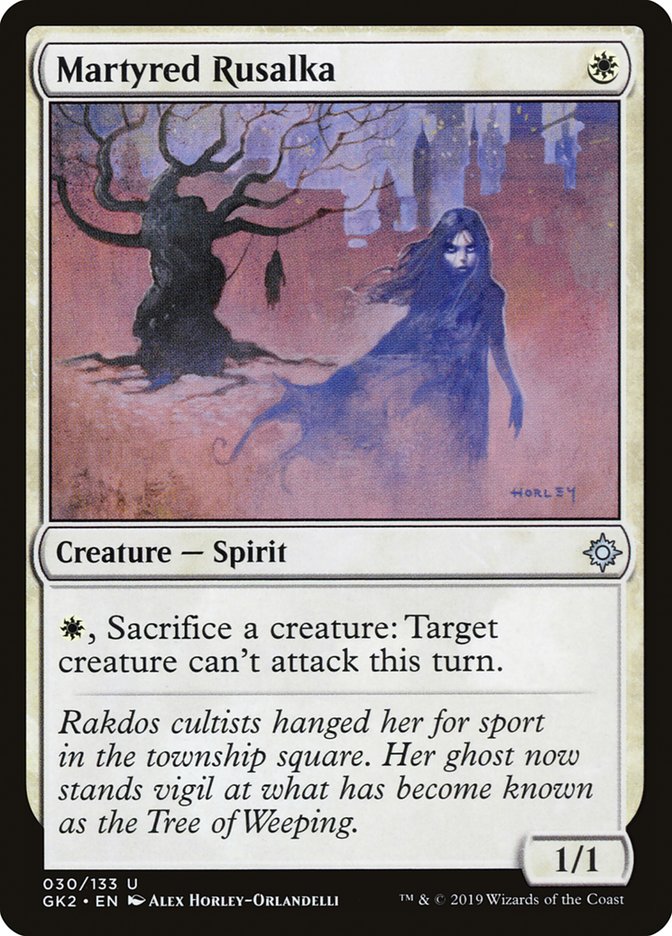 Martyred Rusalka [Ravnica Allegiance Guild Kit] | North Game Den