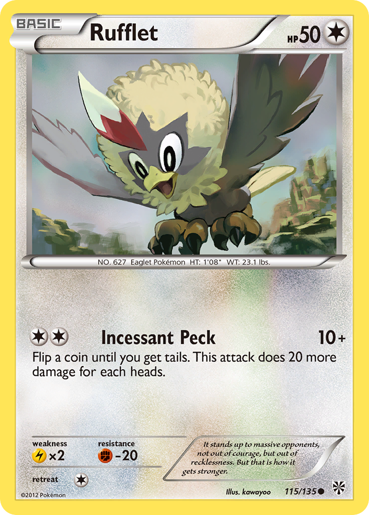 Rufflet (115/135) [Black & White: Plasma Storm] | North Game Den