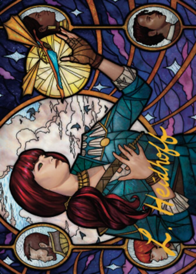 Jhoira, Ageless Innovator Art Card (Gold-Stamped Signature) [Dominaria United Art Series] | North Game Den