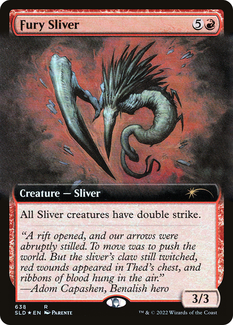 Fury Sliver (Extended Art) [Secret Lair Drop Promos] | North Game Den