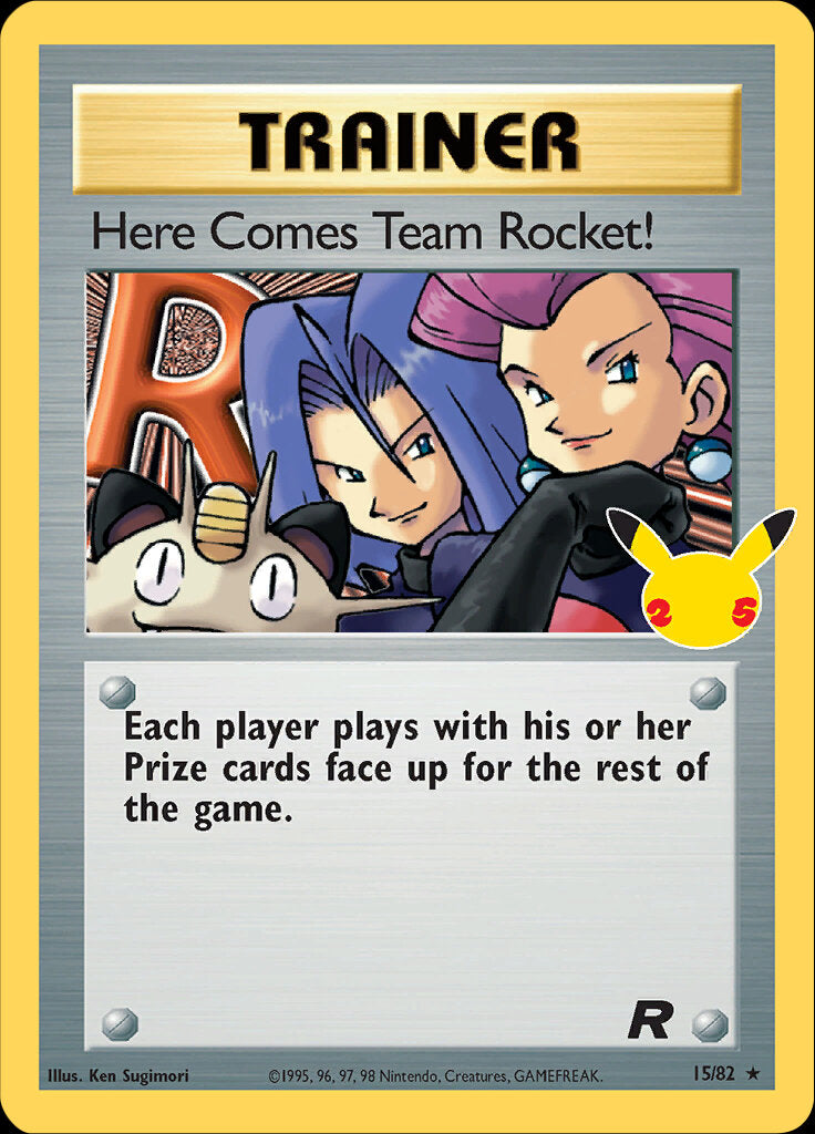 Here Comes Team Rocket! (15/82) [Celebrations: 25th Anniversary - Classic Collection] | North Game Den