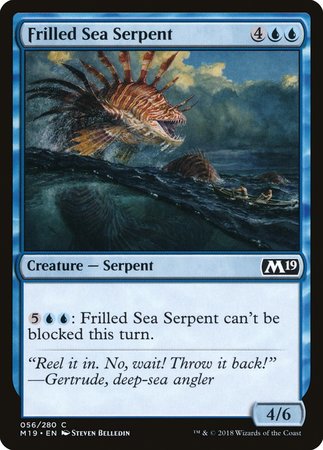 Frilled Sea Serpent [Core Set 2019] | North Game Den