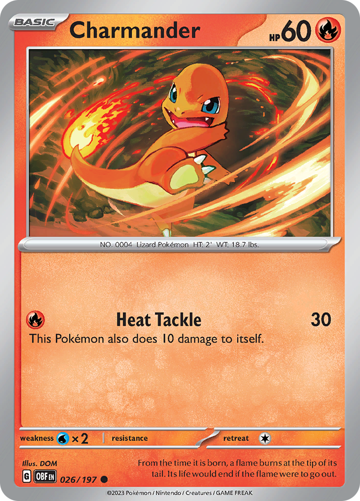 Charmander (026/197) [Scarlet & Violet: Obsidian Flames] | North Game Den