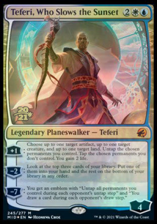 Teferi, Who Slows the Sunset [Innistrad: Midnight Hunt Prerelease Promos] | North Game Den