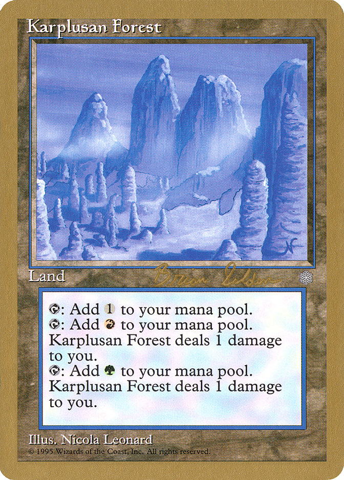 Karplusan Forest (Brian Selden) [World Championship Decks 1998] | North Game Den