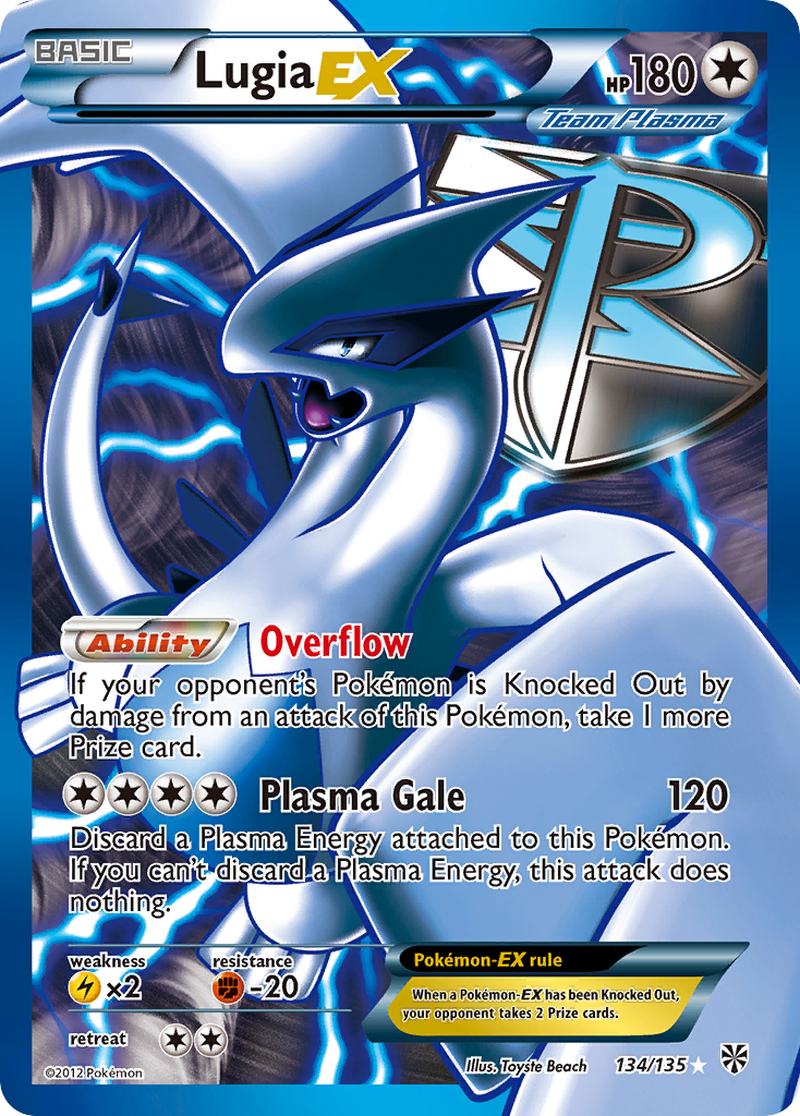 Lugia EX (134/135) [Black & White: Plasma Storm] | North Game Den