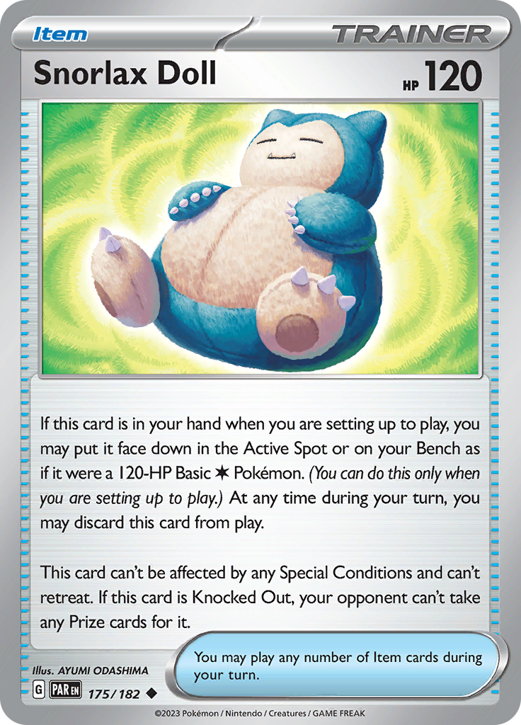 Snorlax Doll (175/182) [Scarlet & Violet: Paradox Rift] | North Game Den