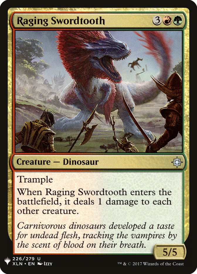 Raging Swordtooth [Mystery Booster] | North Game Den