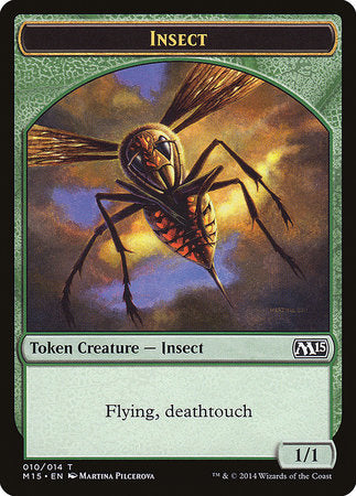 Insect Token (Deathtouch) [Magic 2015 Tokens] | North Game Den