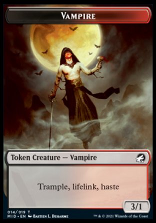 Vampire Token [Innistrad: Midnight Hunt Tokens] | North Game Den