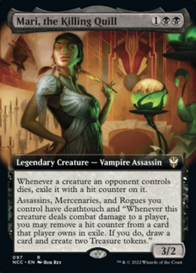 Mari, the Killing Quill (Extended Art) [Streets of New Capenna Commander] | North Game Den