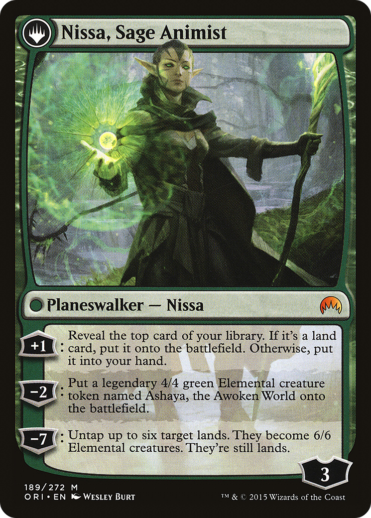 Nissa, Vastwood Seer // Nissa, Sage Animist [Secret Lair: From Cute to Brute] | North Game Den
