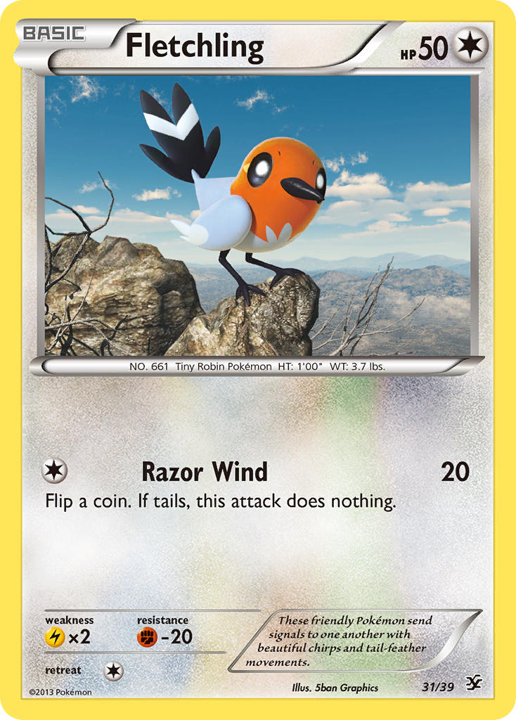 Fletchling (31/39) [XY: Kalos Starter Set] | North Game Den