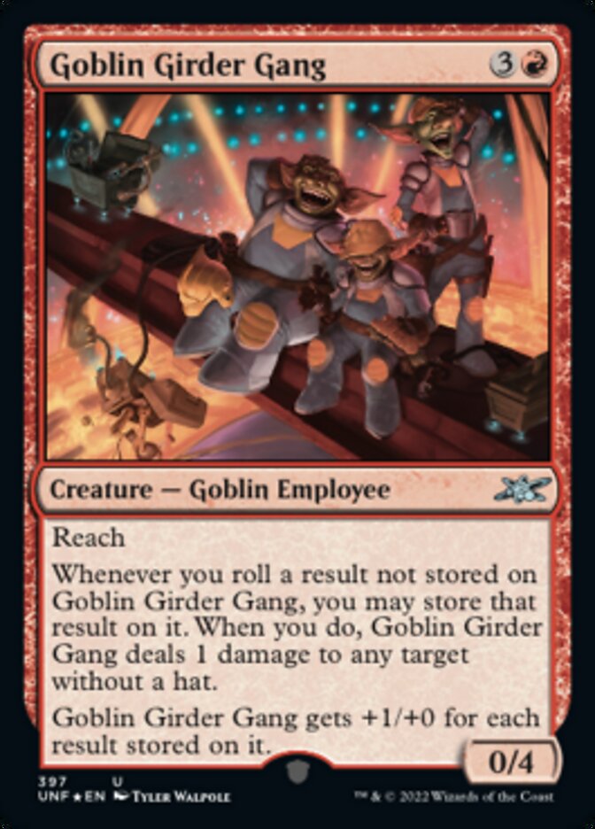 Goblin Girder Gang (Galaxy Foil) [Unfinity] | North Game Den