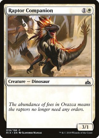 Raptor Companion [Rivals of Ixalan] | North Game Den