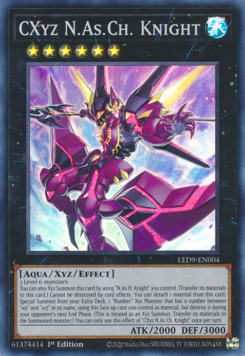 CXyz N.As.Ch. Knight [LED9-EN004] Super Rare | North Game Den