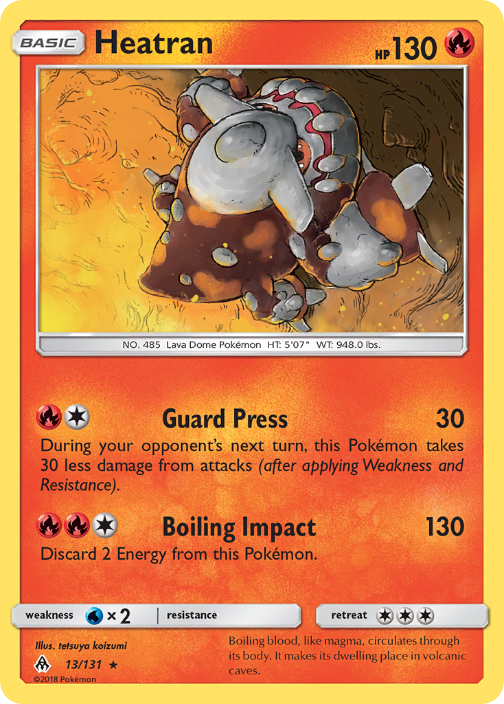 Heatran (13/131) [Sun & Moon: Forbidden Light] | North Game Den