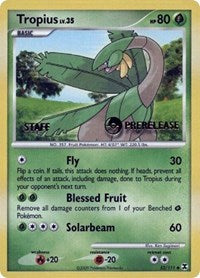 Tropius (52/111) (Staff Prerelease Promo) [Nintendo: Black Star Promos] | North Game Den