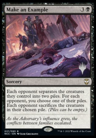 Make an Example (Promo Pack) [Streets of New Capenna Commander Promos] | North Game Den
