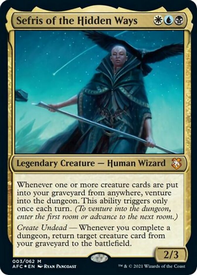 Sefris of the Hidden Ways (Display Commander) [Dungeons & Dragons: Adventures in the Forgotten Realms Commander] | North Game Den