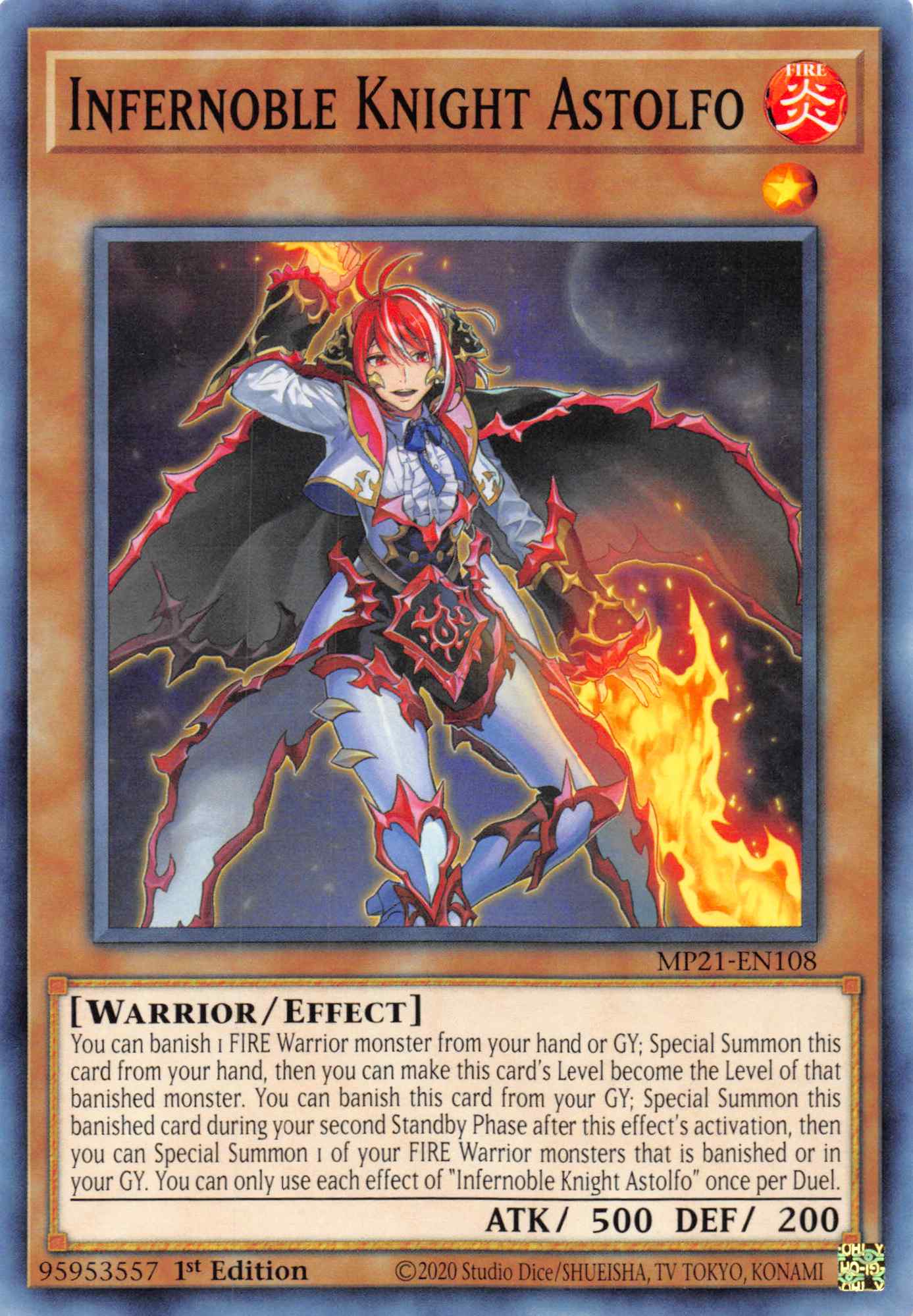 Infernoble Knight Astolfo [MP21-EN108] Common | North Game Den