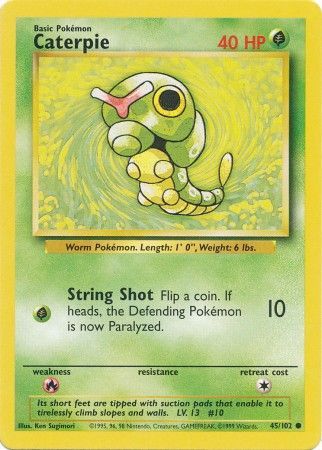 Caterpie (45/102) [Base Set Unlimited] | North Game Den
