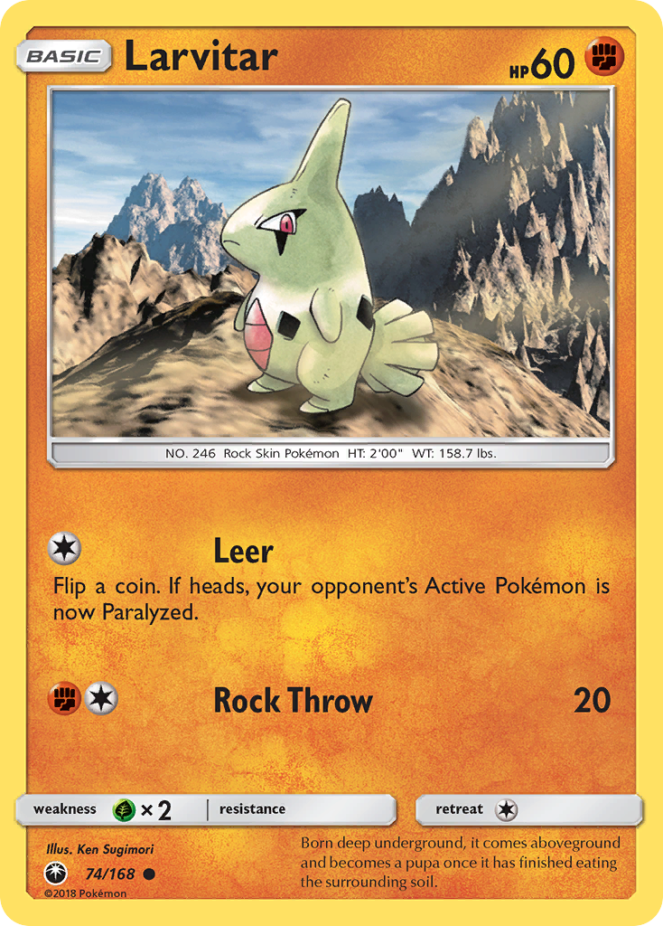 Larvitar (74/168) [Sun & Moon: Celestial Storm] | North Game Den