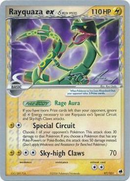 Rayquaza ex (97/101) (Delta Species) (Legendary Ascent - Tom Roos) [World Championships 2007] | North Game Den