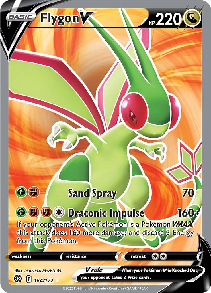 Flygon V (164/172) [Sword & Shield: Brilliant Stars] | North Game Den